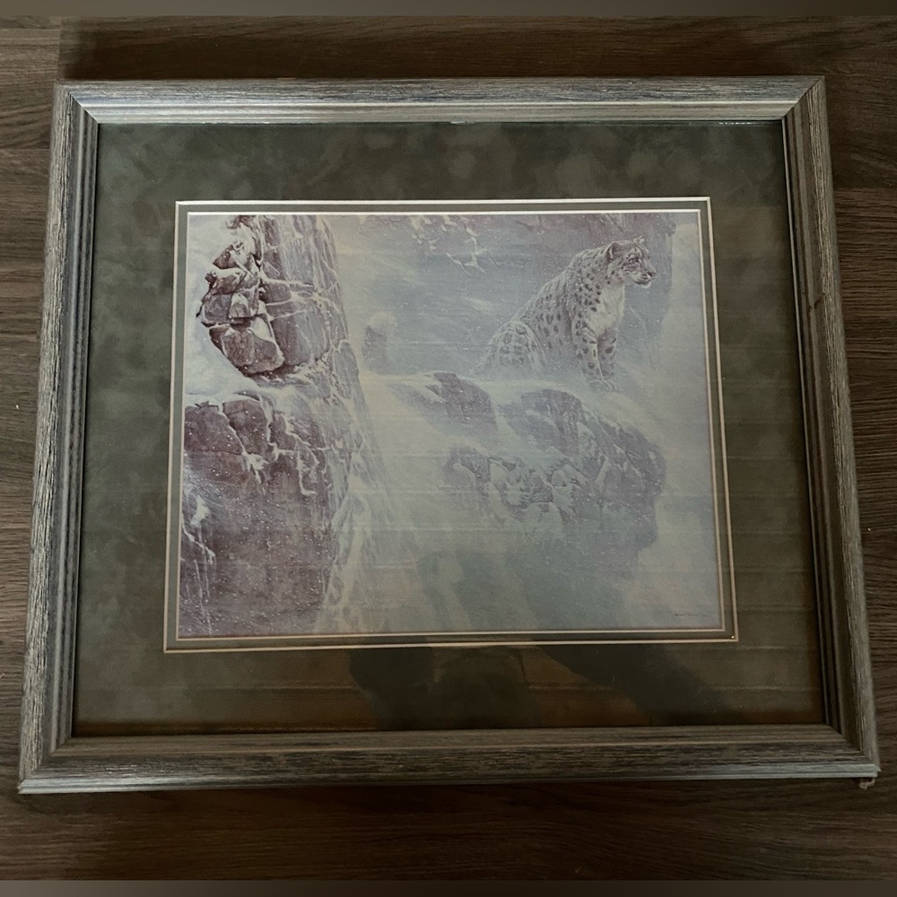 Robert Bateman High Kingdom Snow Leopard Art Print